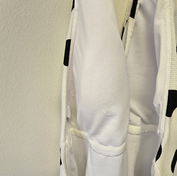 Bar III This And Dot Halter One Piece Swimsuit Black White L - Picture 7 of 12